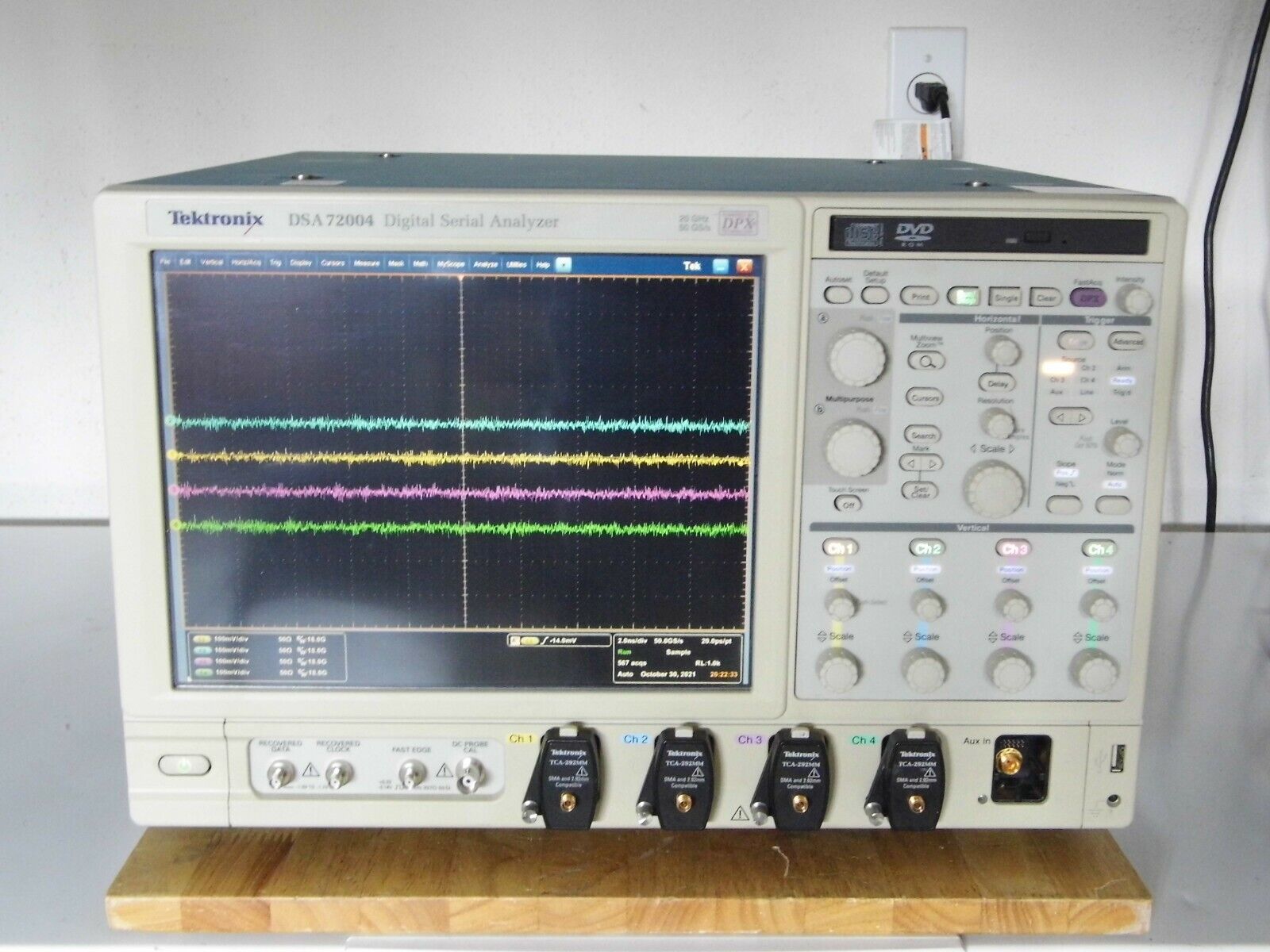 Tektronix DSA72004 Oscilloscope 5XL MTH ST ASM RTE PCE PTD DJA ISO17025 Tektronix DSA72004 Oscilloscope 5XL MTH ST ASM RTE PCE PTD DJA ISO17025